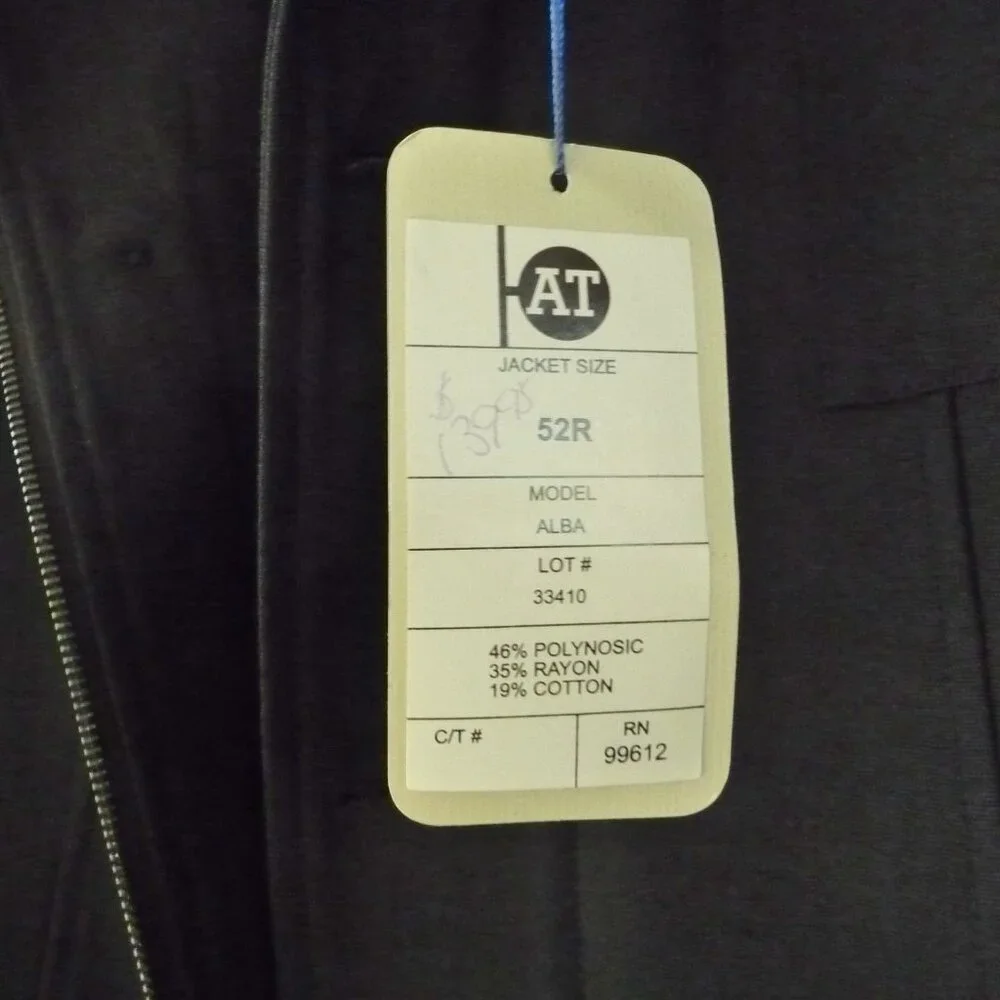 BLACK UTILITY CARGO COAT LONG JACKET 52R - Picture 10 of 13
